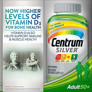 lot 1165 image: Centrum Silver Adults 50 325 Tablets