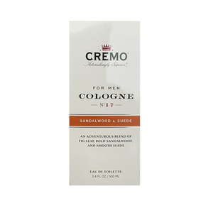 lot 1175 image: Cremo Cologne for Men No 17 Sandalwood and Suede 3.4 oz