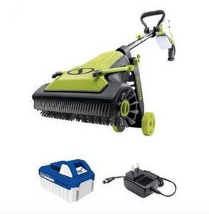 lot 1185 image: Sun Joe - 24 Volt iON Electric Patio Cleaner up to 145 PSI at 0.7 GPM (1 x 4.0Ah Battery and 1 x Charger) - green