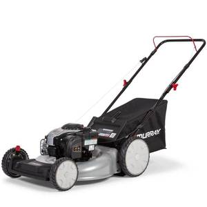 lot 1190 image: Murray 21 in. 140 cc Briggs and Stratton Walk Behind Gas Push Lawn Mower with Height Adjustment and with Mulch Bag