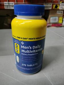 lot 1215 image: Mens Daily Multivitamin 275 Tablets Dietary Supplement 1 Per Day