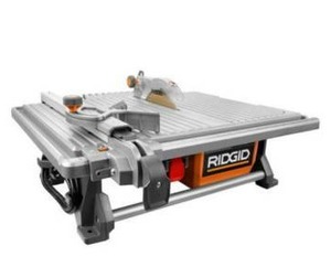 lot 1217 image: Ridgid R4021 120-Volt 6.5 Amp Corded 7 Inch Self-Aligning Table Top Wet Tile Saw