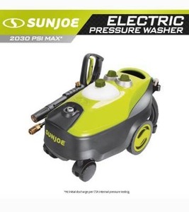 lot 1233 image: Sun Joe SPX3200 GO ANYWHERE Electric Pressure Washer 14.5-Amp 2030 PSI Max 1.76 GPM Max