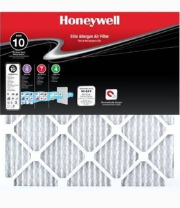 lot 1258 image: 3pk Honeywell 16 in. x 25 in. x 1 in. Elite Allergen Pleated FPR 10 Air Filter