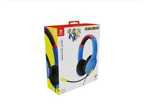 lot 3817 image: PDP 500-162-MAR AIRLITE Headset with Mic for Nintendo Switch Lite OLED - Mario Dash Blue