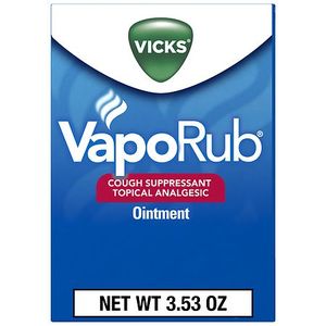 lot 5406 image: Vicks VapoRub Topical Chest Rub & Analgesic Ointment Over-the-Counter Medicine 3.53 Oz