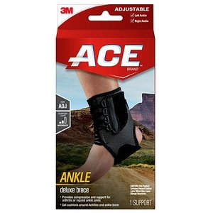 lot 7070 image: ACE Brand Deluxe Ankle Brace Adjustable Quick Lace Strapping System