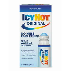 lot 7071 image: Icy Hot Original Medicated Pain Relief Liquid with No Mess Applicator 2.5 Fluid Ounces