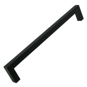 lot 2763 image: GlideRite 7.56 in. Center Solid Square Bar Cabinet Pull Matte Black, 2 Pack