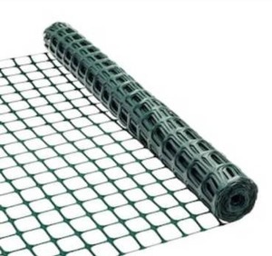 lot 3796 image: Everbilt 25 ft. L x 36-inch H Green Plastic Fencing with 2-inch x 2-inch Mesh