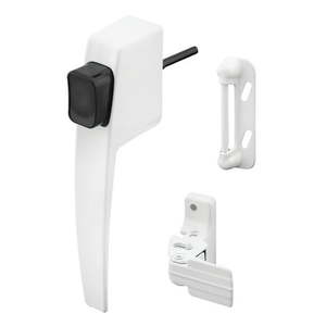 lot 3800 image: White Screen or Storm Door Push Button Door Latch