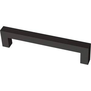 lot 3806 image: Franklin Brass Simple Modern Square 5-116 in. (128 mm) Matte Black Cabinet Drawer Pull (20-Pack)
