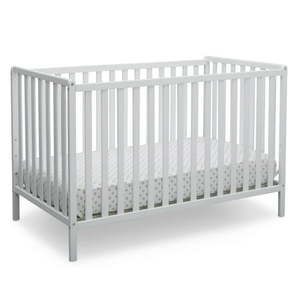 lot 7049 image: Delta Children Heartland 4-in-1 Convertible Baby Crib Bianca White