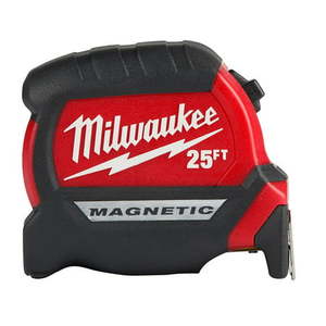 lot 7078 image: Milwaukee-48-22-0325 25Ft CompactTape Measure