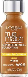 lot 1147 image: Box Of LOreal True Match Super Blendable Makeup Oil Free, Deep Warm W9.5 1floz Each