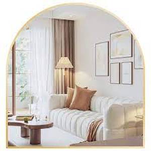lot 7089 image: Arched Wall Mounted Mirror 33.5 H x 31.5 W