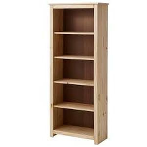 lot 7091 image: Unfinished Basic Book Shelf 57.5 H x 10 W (stock image may differ in color)