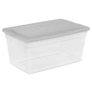 lot 2773 image: Sterilite 90Qt. Plastic Storage Container