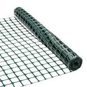 lot 2786 image: Everbilt 25 ft. L x 36-inch H Green Plastic Fencing with 2-inch x 2-inch Mesh