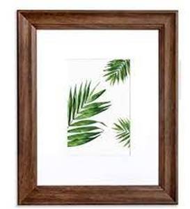 lot 3815 image: Vista Dominica 8x10 Walnut Frames Set Of 2