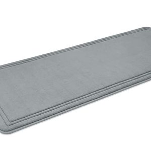lot 18983 image: ITSOFT Memory Foam Bath Mat Non Slip Absorbent Super Cozy Velvet Bathroom Rug Carpet, Machine Washable, 59 x 23 Inches Gray