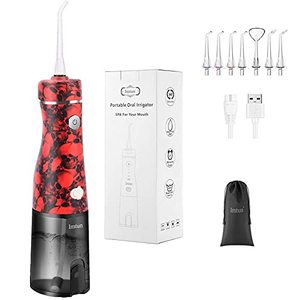 lot 18991 image: Water Flosser Cordless,Dental Water Picks for Teeth Cleaning 3 Modes 7 Jet Tips,IPX7 Waterproof,USB Charged 5 Hrs for 50-Days Use,Portable Oral Irrigator for Home,Travel,Braces,Bridges,Care