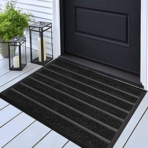 lot 19058 image: ubdyo Durable Door Mat - Dirt Trapping Outdoor Welcome Mats - Non-Slip Outdoor Door Mats - Low Profile Front Door Mat 30x17 - Doormat - Entryway Rug - Door Mats Indoor