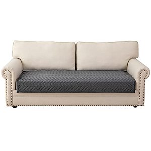 lot 19069 image: Eismodra Couch Cover,Sectional Couch Covers,Sofa Covers for 3 Cushion Couch,Anti-Slip Sofa Slipcovers for Dogs Cats Kids Loveseat Recliner L Shaped Armrest Backrest,Dark Gray 36x70(Only 1 Piece)
