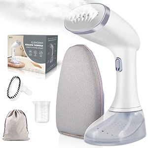 lot 19088 image: Steamer for Clothes, Handheld Clothes Steamer with Brush Ironing Gloves, 1350W Strong Power Garment Steamer with 380ml Tank, Fast Heat-up, Auto-Off Portable Fabric Steam Iron Fabric Wrinkle Remover