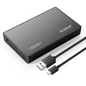 lot 19098 image: ORICO 3.5 External Hard Drive Enclosure SATA III to USB3.1 Type C for HDD Tool-Free Installation Supports UASP and 16TB Drives - Black