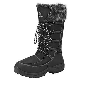 lot 19116 image: DREAM PAIRS Womens Maine Black Knee High Winter Snow Boots Size 9 M US