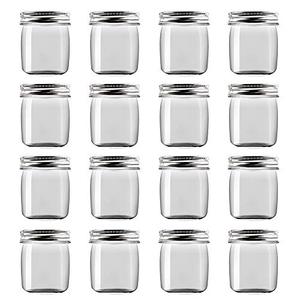 lot 19124 image: novelinks 8 Ounce Clear Plastic Jars Containers With Screw On Lids - Refillable Round Empty Plastic Slime Storage Containers for Kitchen & Household Storage - BPA Free (15 Pack)