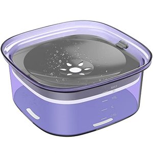 lot 19141 image: Decflow 2L Dog Water Bowl, Large Capacity Spill Proof Dog Bowl, Anti-Choking No Spill Water Bowl with Slow Water Feeder, Vehicle Carried Travel Water Bowl for Dogs, Cats & Pets.