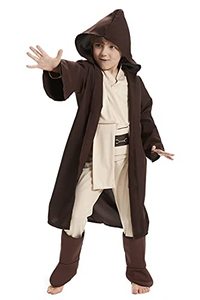 lot 29328 image: Obi Wan Kenobi Jedi Child Halloween Cosplay Costume (Medium, Brown)Missing Jacket