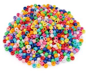 lot 29360 image: Lot of 3 BULK PARADISE Pony Beads - 1000 Pcs Pony Beads Bulk - Multicolor 9mm Jewelry Beads - Round Beads for Hair Braiding, DIY Crafts, Kandi Jewelry and Key Chains - Plastic Beads for Teens to Adults