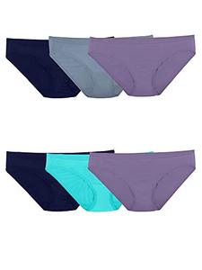 lot 29370 image: Fruit of the Loom 6pk Microfiber Bikini - Assorted - 8XL