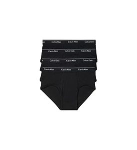 lot 29372 image: Calvin Klein Mens Cotton Classics 4-Pack Brief, 4 Black, XL