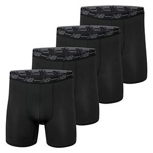 lot 29373 image: New Balance Mens Boxer Brief, BlackBlackBlackBlack, Large