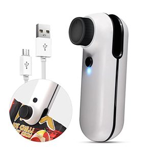 lot 29387 image: Mini Bag Sealer, USB Rechargeable Heat Sealer, Upgraded 2IN1 Bag Sealer Heat Seal  Cutter with Soft Magnetic Portable Chip Bag Sealer for Plastic Bags