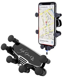 lot 29389 image:  Life Goes On  2022 Newest Gravity Car Phone Holder Mount Vent Clip, Air Vent Phone Mount for Car, Automatic Locking Universal Smartphone Cradle Compatible for iPhone Galaxy and More. 4.7-6.5 inch