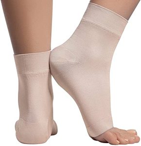 lot 29393 image: KEMFORD Ankle Compression Sleeve - 20-30mmhg Open Toe �ompression Socks for Swelling, Plantar Fasciitis, Sprain, Neuropathy - Nano Brace for Women and Men