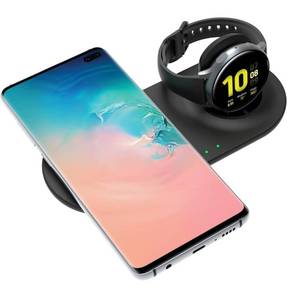 lot 29397 image: Wireless Charger Compatible with Samsung Wireless Charger Galaxy Watch 3 Charger Stand Active2 40mm 44mm 2019 Galaxy Watch 42mm 46mm Wireless Phone Charger S21S20S10S10eS9 Note109Buds