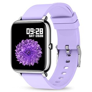 lot 29402 image: Smart Watch, KALINCO Fitness Tracker with Heart Rate Monitor, Blood Pressure, Blood Oxygen Tracking, 1.4 Inch Touch Screen Smartwatch Fitness Watch for Women Men Compatible with Android iPhone iOS