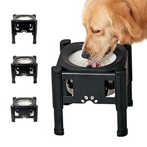 lot 35408 image: Pawque Dog Water Bowl Elevated Dog Bowls, Raised Slow Water Feeder Bowls 80Oz Stand with Adjustable 3 Heights (6.1, 7.7, 9.3) for Medium and Small Sized Dog, No-Spill & Non-Slip Dog Bowl