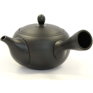 lot 35431 image: Japanese Kyusu Teapot 340ml 11.5 fl oz capacity -Black -Tokoname Yaki  Japanese Tea