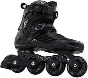 lot 35437 image: LIKU Fitness Professional Inline Skates Women Men Adult Youth Black (Men 9.5,Women 10.5)