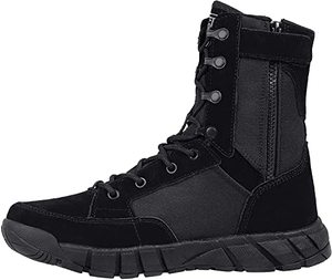 lot 35443 image: FREE SOLDIER Mens 8 Inch Tactical Side Zip Boots Military Army Duty Work Boot Lightweight Combat Boots for Motorcycle Boots(Black 8)