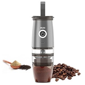 lot 35471 image: Mulli Portable Burr Coffee Grinder,ElectricManual 2-in-1 Cafe Grind, Adjustable Burr Mill with 5 Precise Grind Setting for DripEspressoPourOver and More