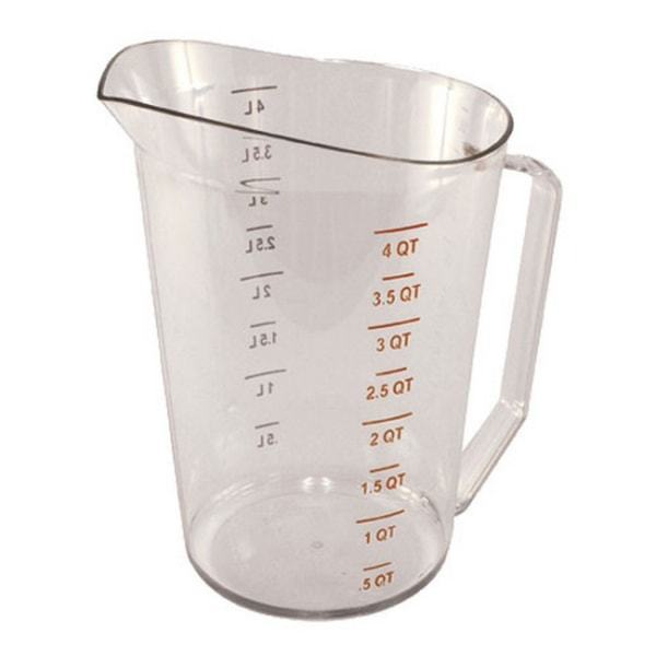 lot 60292 image: Cambro 400MCCW135 Camwear Measuring Cup 4 quarts clear