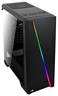 lot 63967 image: AeroCool Cylon RGB Mid Tower with Acrylic Side window, Black (B079P1VBDY)